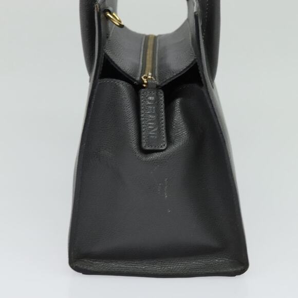 CELINE Hand Bag Leather Gray Gold - Picture 4 of 12